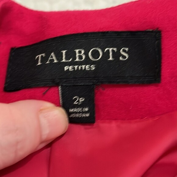 Talbots Skirt Womens 2 Petite Barbie Pink Wool Straight Pencil Mini Short Lined - Picture 9 of 11